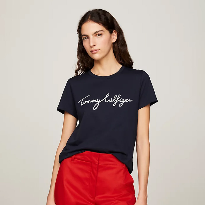 Tommy Hilfiger round neck t-shirt, dynamic and youthful