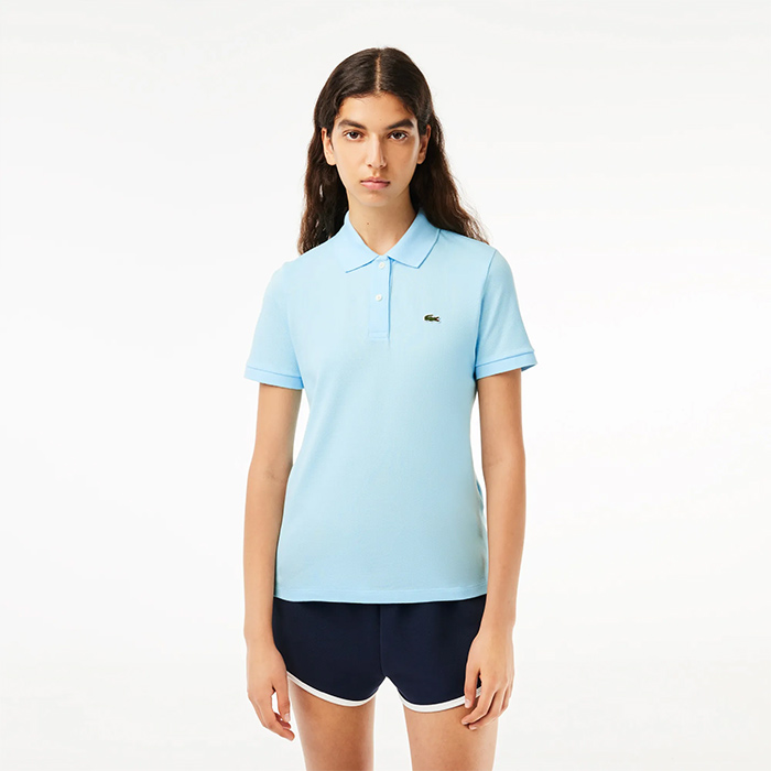 The familiar Pique fabric of the Lacoste fashion brand