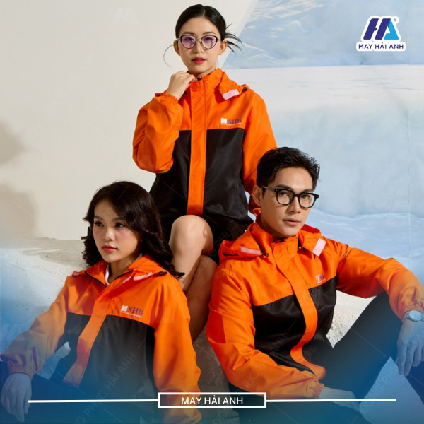 Warm black and orange jacket