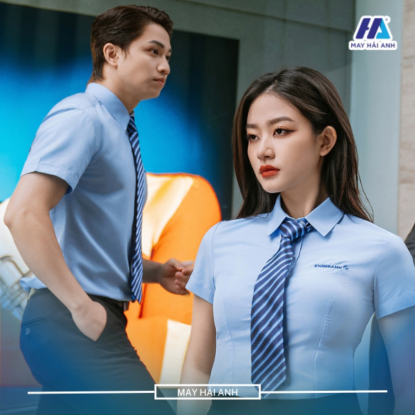 Blue uniform shirt