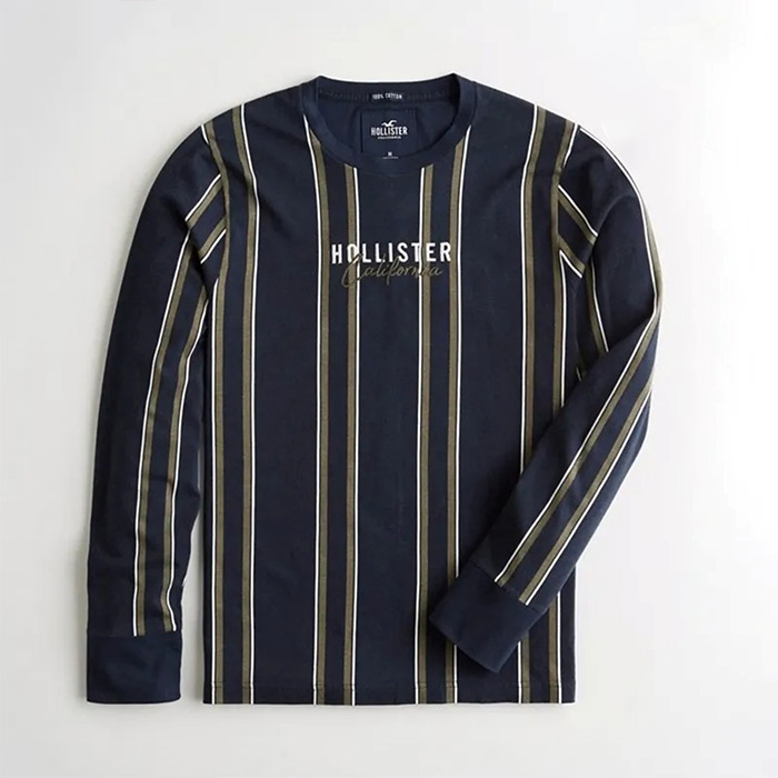 Hollister export t-shirt with strong, unique stripes