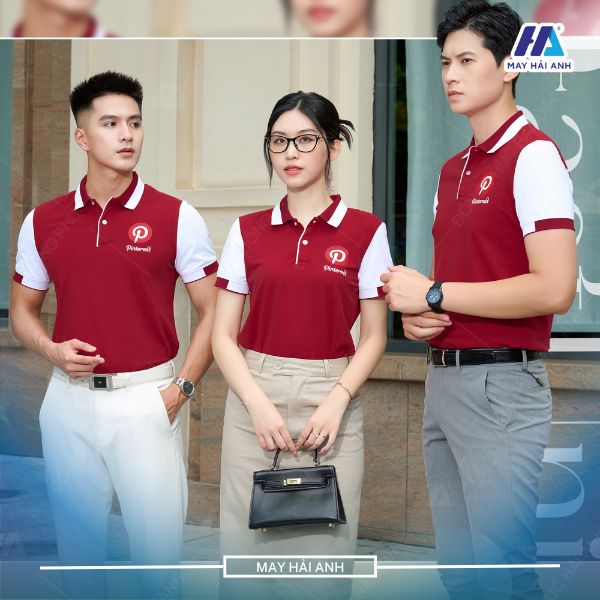 Rounded stylization with red uniform creates neatness and elegance