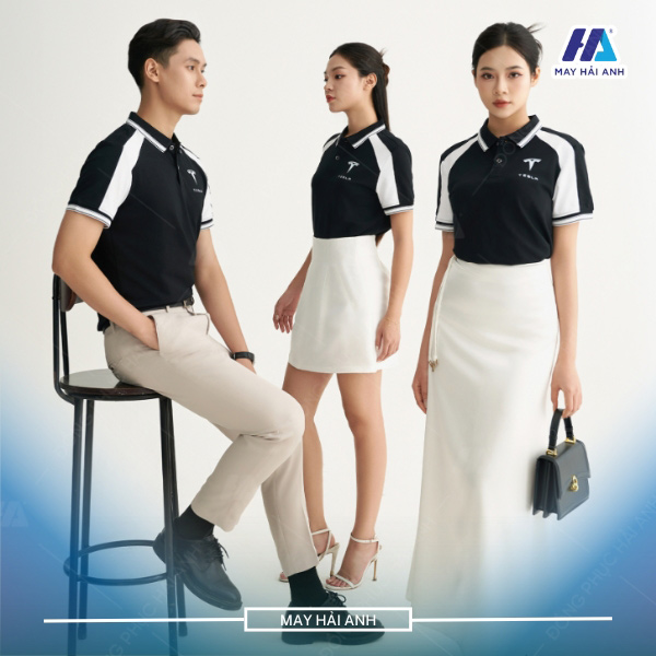 Hai Anh Garment specializes in providing prestigious black shirts according to request.